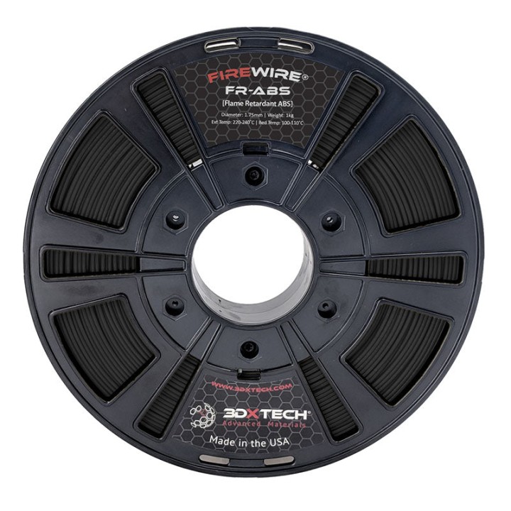 3DXTech - Firewire FR-ABS (Flame Retardant) - Noir (Black) - 1,75 mm - 750 g