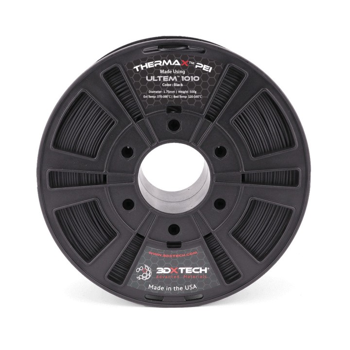 3DXTech - ThermaX PEI (ULTEM 1010) - Noir (Black) - 1.75 mm - 500 g