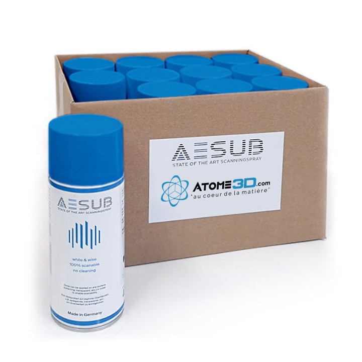AESUB - Pack de 12 Spray Matifiant 400 ml - Bleu