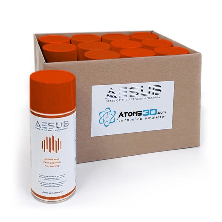 AESUB - Pack de 12 Spray Matifiant 400 ml - Orange