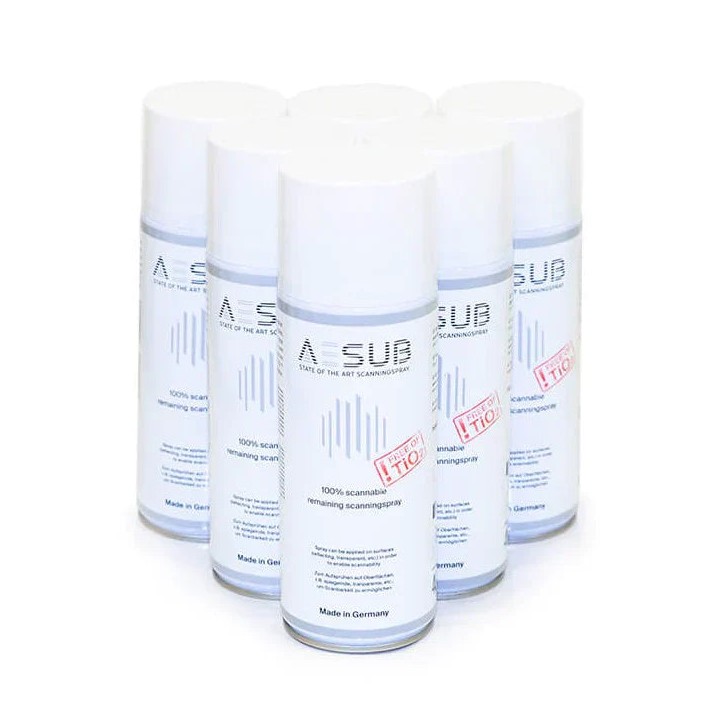 AESUB - Pack de 6 Spray Matifiant 400 ml - Blanc