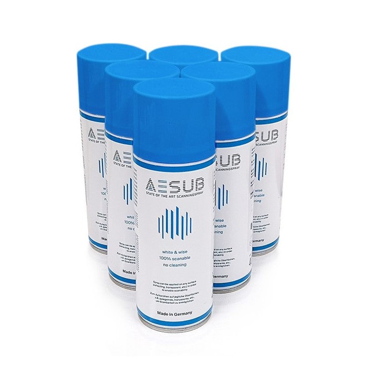 AESUB - Pack de 6 Spray Matifiant 400 ml - Bleu