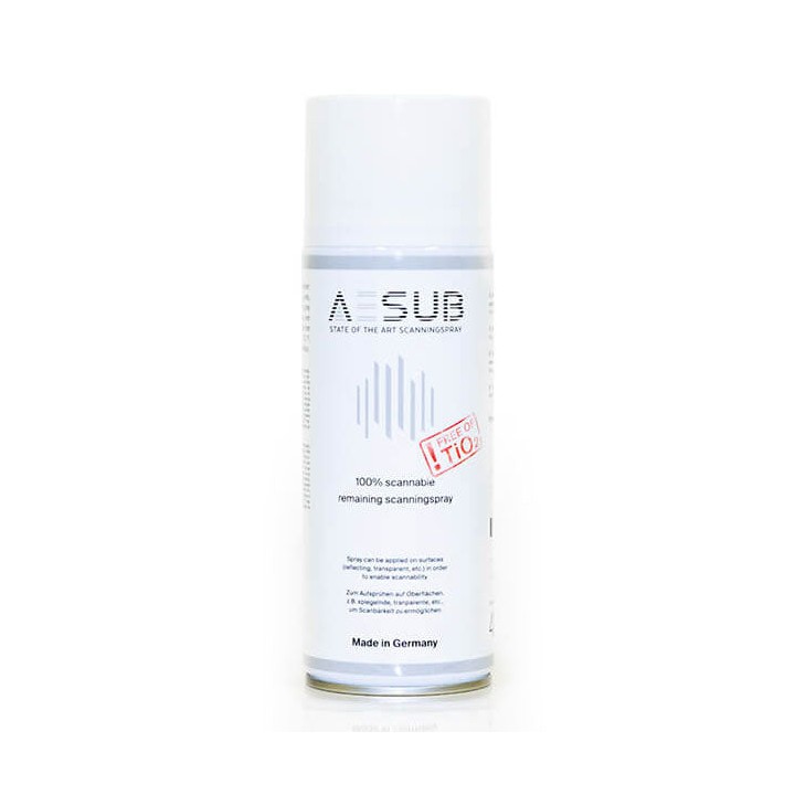 AESUB - Spray Matifiant 400 ml pour scanners 3D - Blanc