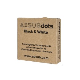 AESUBdots - Black&White - Cibles de positionnement rétroréfléchissantes - 3 mm