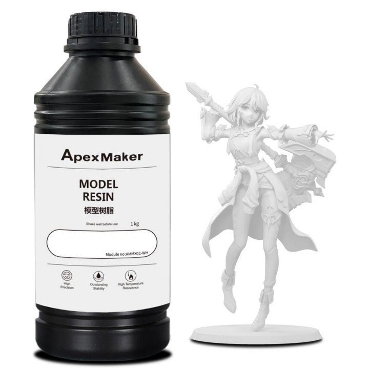 ApexMaker - Résine Standard (Model Resin) - Blanc (White) - 1 kg