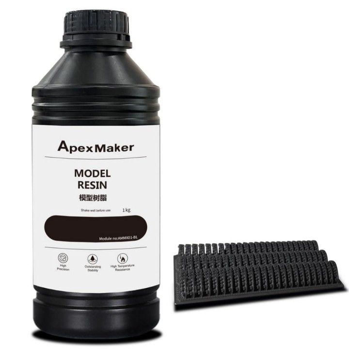 ApexMaker - Résine Standard (Model Resin) - Noir (Black) - 1 kg